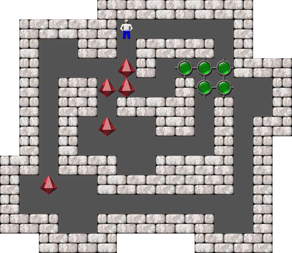 Sokoban Secundus gradus ad Olympo level 11